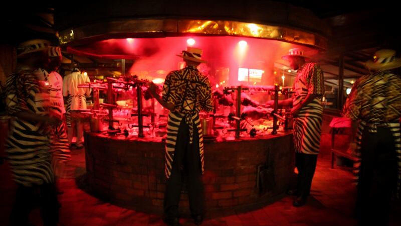 A grilled meat restaurant in Nairobi. Photograph: Getty Images