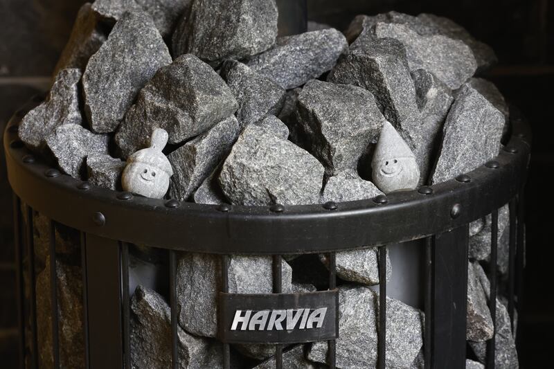 The fuel that Cian uses in his sauna. Photograph: Nick Bradshaw