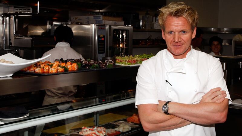 Gordon Ramsay: Launched Hell’s Kitchen burger. Photograph: Frazer Harrison/Getty