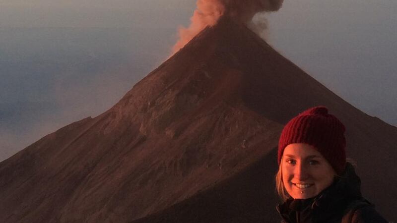 Natasha Murtagh in Guatemala, where she works as a volcano guide