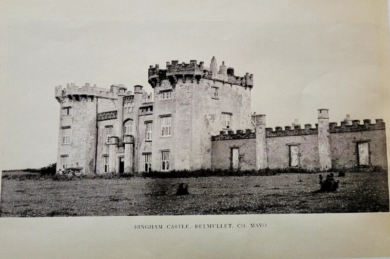 Robert's great-great-great grandfather Denis Bingham lived at the now ruined Bingham Castle in Binghamstown, Co Mayo 