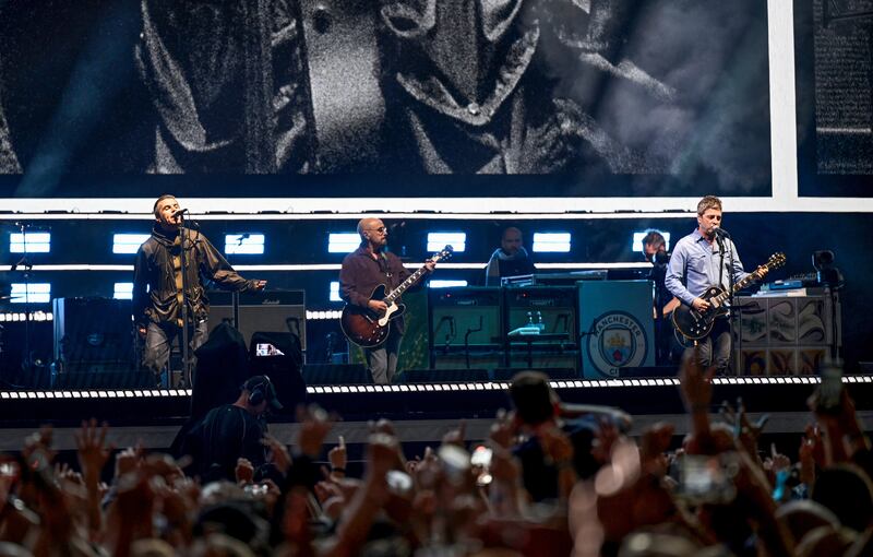 Oasis perform during the opening night of their Live 25' Tour at the Principality Stadium  in Cardiff, Wales. Photo: Gareth Cattermole/Getty Images