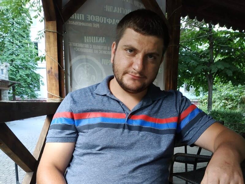 Ihor Mistyuk, whose home village and family farm in Zaporizhzhia region in eastern Ukraine have been occupied by Russian forces. He is now working with Irish farmer Jonathan Clibborn in western Ukraine. Photograph courtesy Ihor Nistyuk