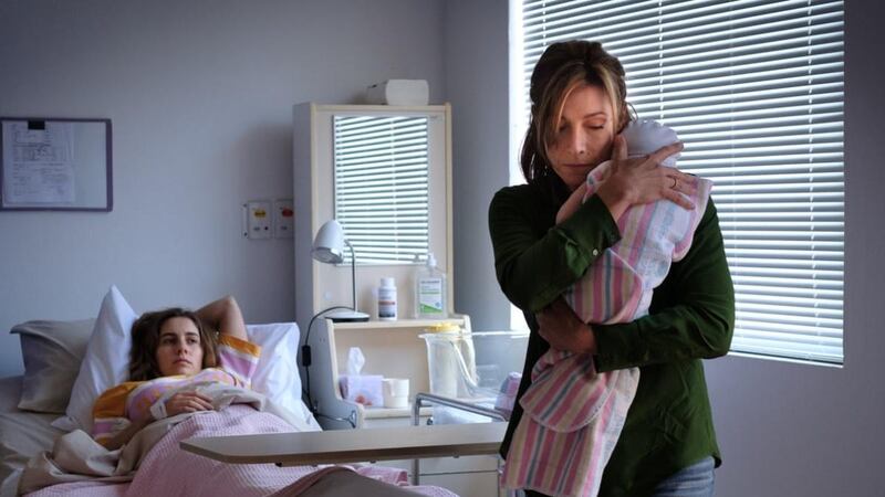 Claudia Karvan and Nathalie Morris in Bump