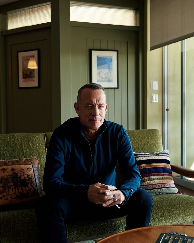 Tom Hanks, who has written a book of short stories called Uncommon Type. Photograph: Jake Michaels/The New York Times