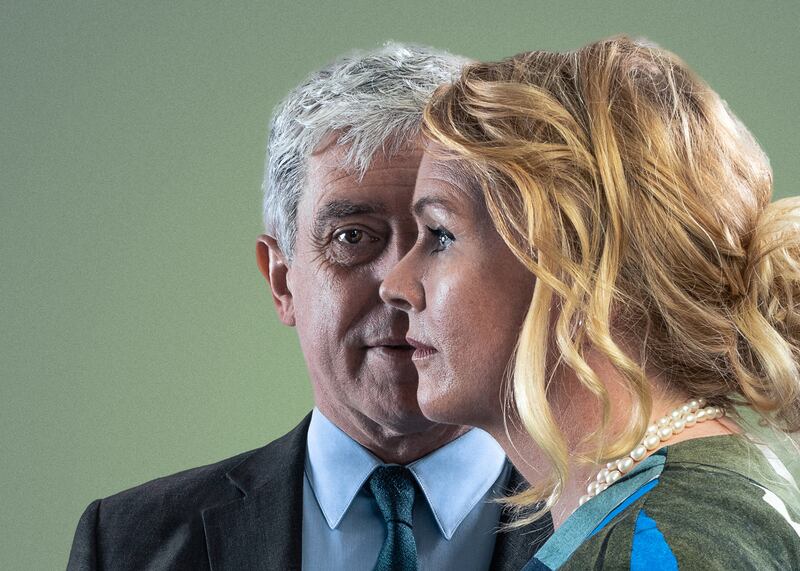 Nominated: Andrew Bennett and Janet Moran in the Fishamble production of Heaven, by Eugene O'Brien. Photograph: Leo Byrne & Publicis