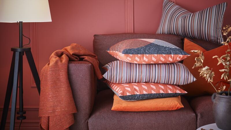 Change up the look with cushions. Photograph: Ikea