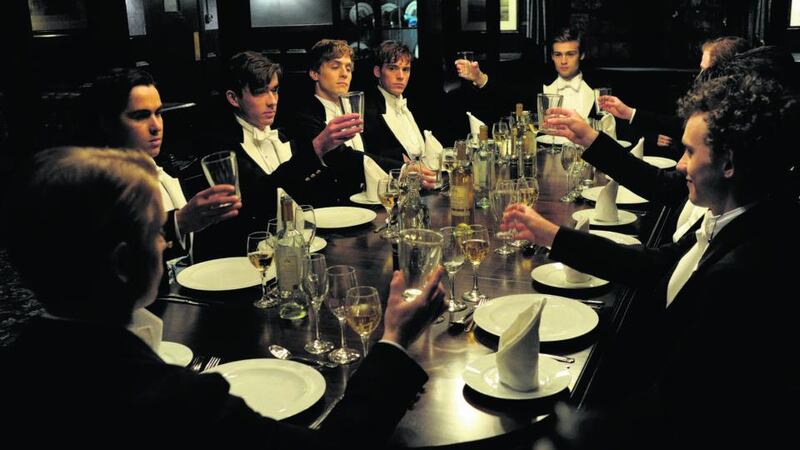 The Riot Club, a film by Lone Scherfig, starring  Natalie Dormer, Max Irons and  Sam Reid