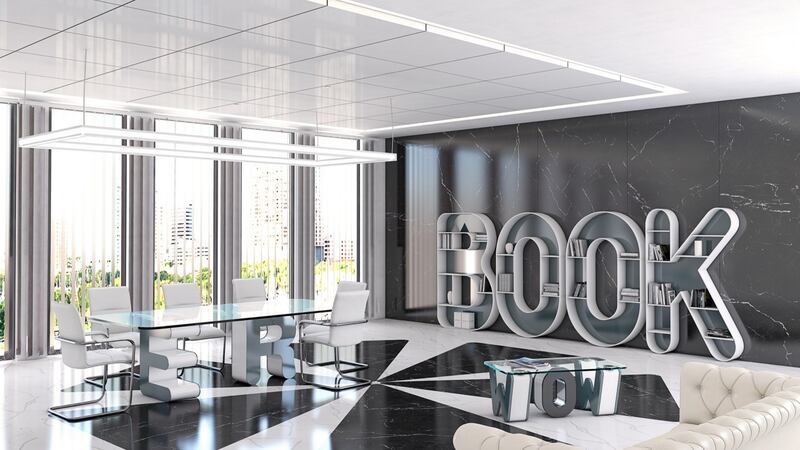 Italian furniture firm Boffetto’s Il Letterario produce  an alphabet of bookcases designed by the architect Simone Micheli that can be used to spell out any work you like.