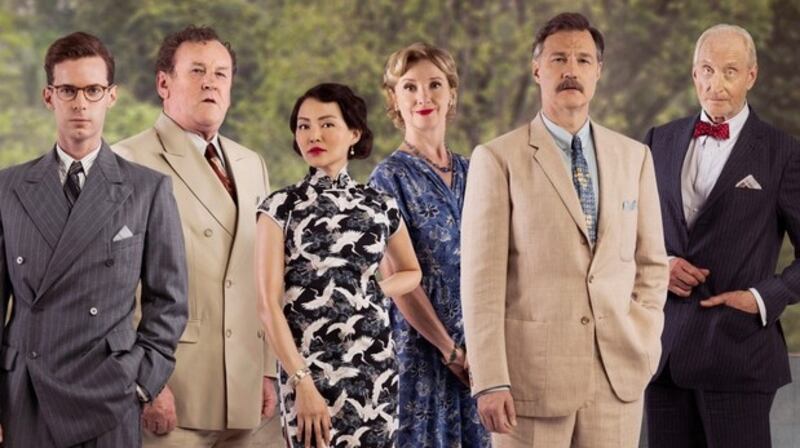 The cast of ITV’s adaptation of The Singapore Grip by JG Farrell