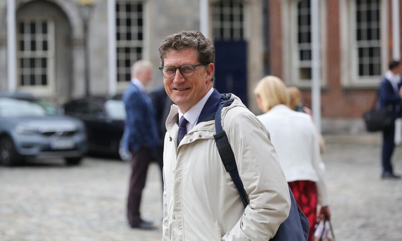 Minister for Climate Eamon Ryan tried to explain loss and damage and mitigation were two sides of the same coin. Photograph: Chaney/Collins Photos