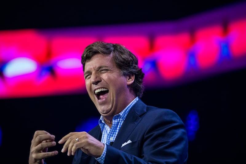 Tucker Carlson is a right-wing polemicist and broadcaster. Photograph: Saul Martinez/The New York Times
