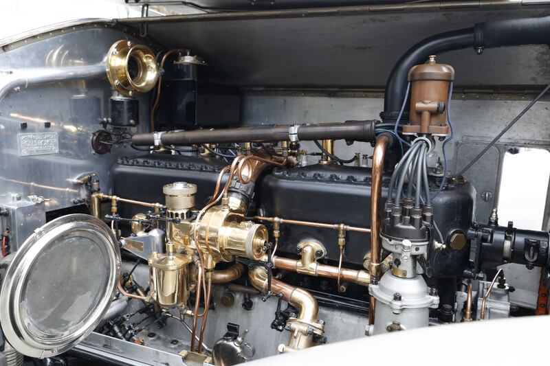 Engine detail of one of the coveted vintage cars. Photograph: Nick Bradshaw