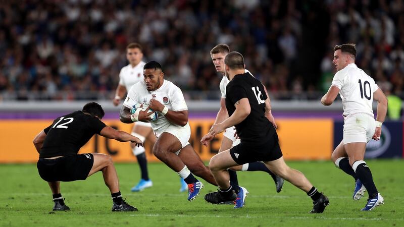 Manu Tuilagi rewarded England’s  blistering start in the World Cup semi-final with a second-minute try. Photograph: David Davies/PA Wire