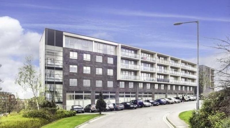 Apt 66 The Moyle, Prospect Hill, Finglas Road, Finglas, Dublin 11: 77sq m  duplex has two bedrooms, with floor-to-ceiling windows.