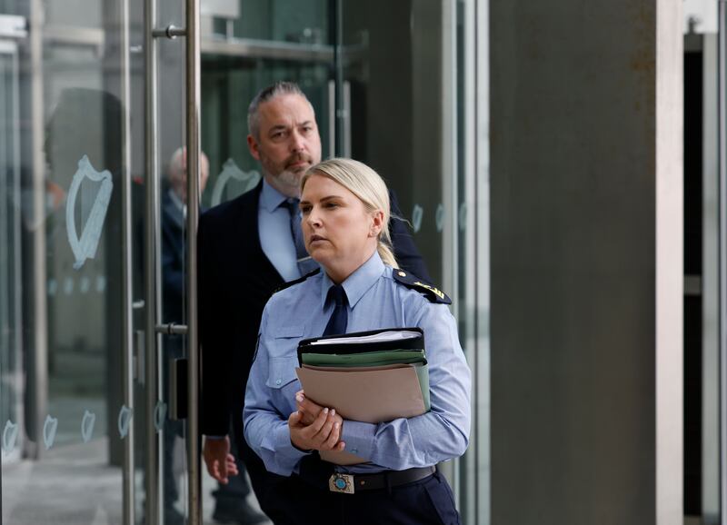 Sgt Amy Kelly and Det Supt David Connolly at the Criminal Courts of Justice. Photograph: Nick Bradshaw