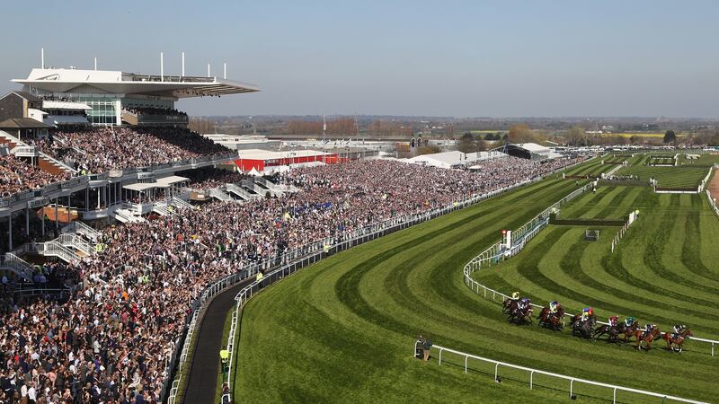 A view of the 2017 Grand National Festival at Aintree. Photograph: Michael Steele/Getty