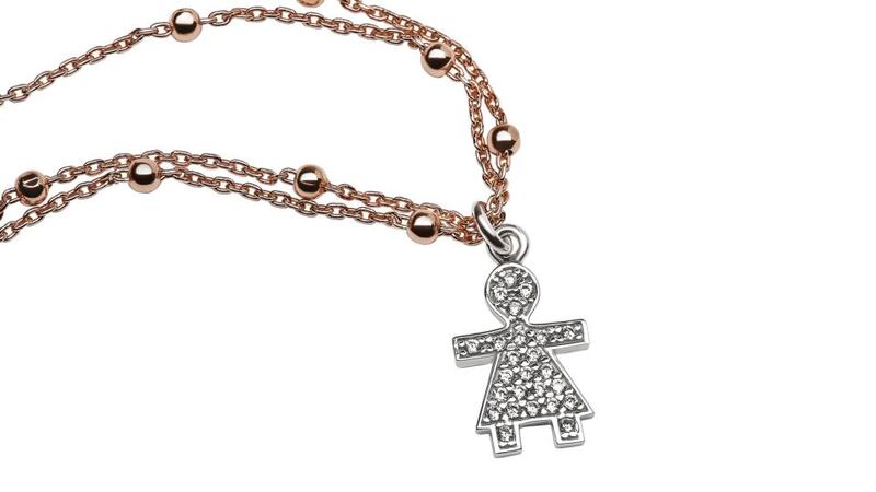 Charm bracelet with ‘Boy’ and ‘Girl’ charms from Lauryn Rose