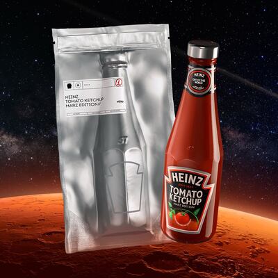 Red-sauce planet: Heinz Marz edition tomato ketchup