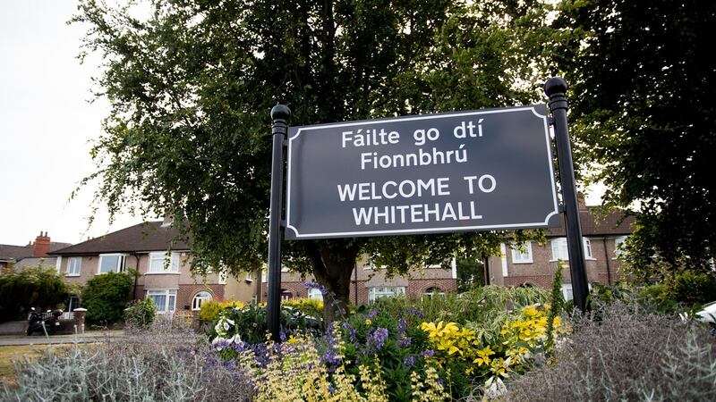 Welcome to Whitehall. Photograph: Tom Honan