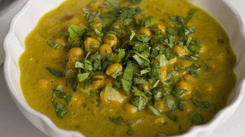 Chickpea curry  Photograph:  Emma Jervis