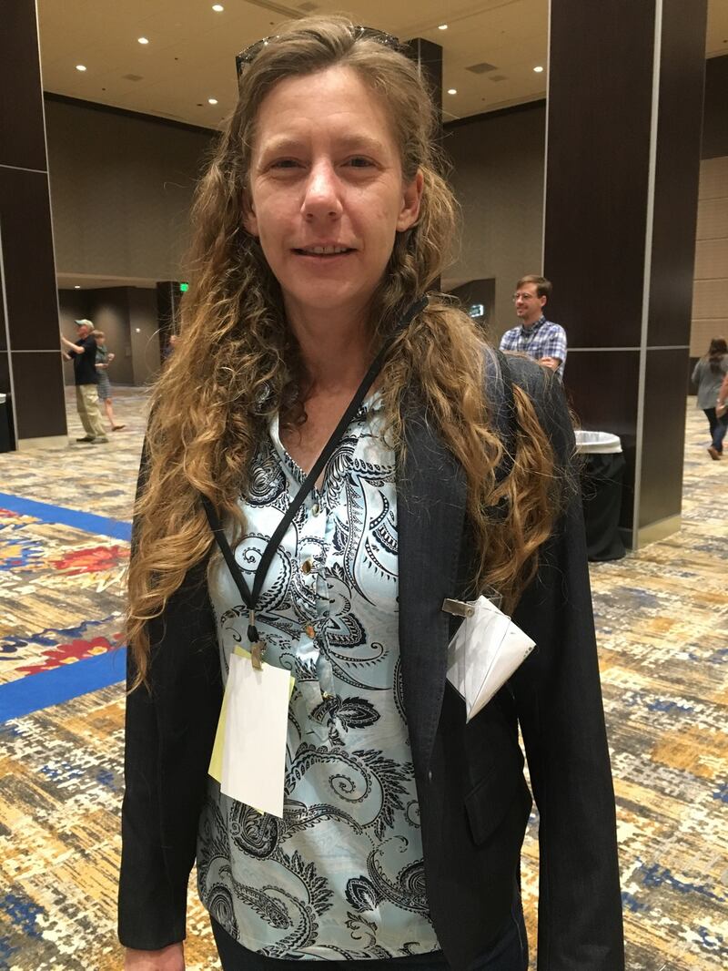 Jennie Sherwood, a 41-year-old electrician and Democratic candidate for District 2 of the Nevada state assembly