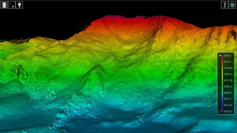 3D mapping of the ocean landscape.