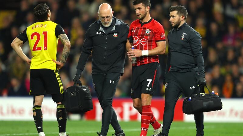 Shane Long was replaced late on in Southampton’s draw with Watford. Photograph: Warren Little/Getty