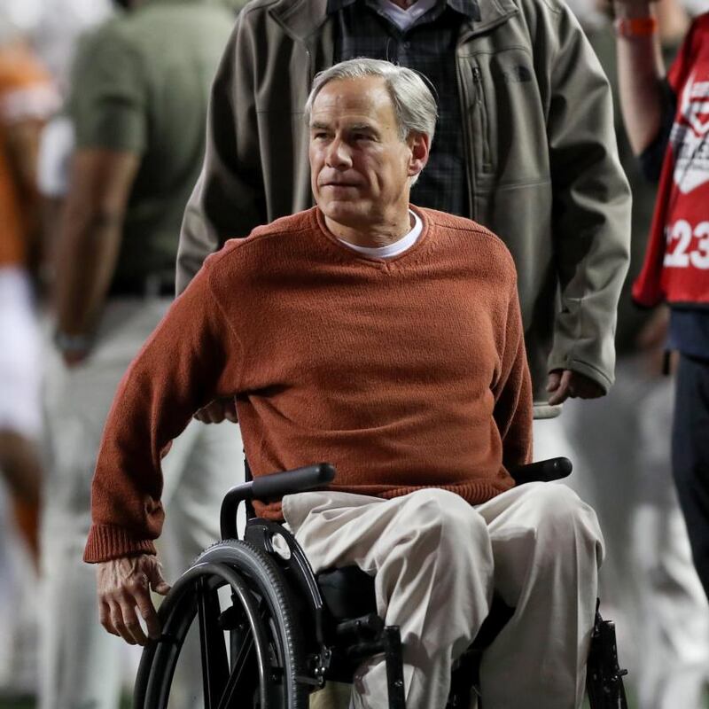 Greg Abbott, favourite to be re-elected as governor of Texas. Photograph: Getty
