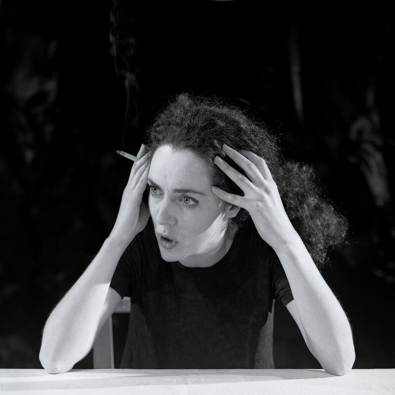 Derbhle Crotty as Portia Coughlan in the the 1996 premiere of Marina Carr’s play, an Abbey-Royal Court co-production. Photograph: Amelia Stein, from the Abbey Theatre archive