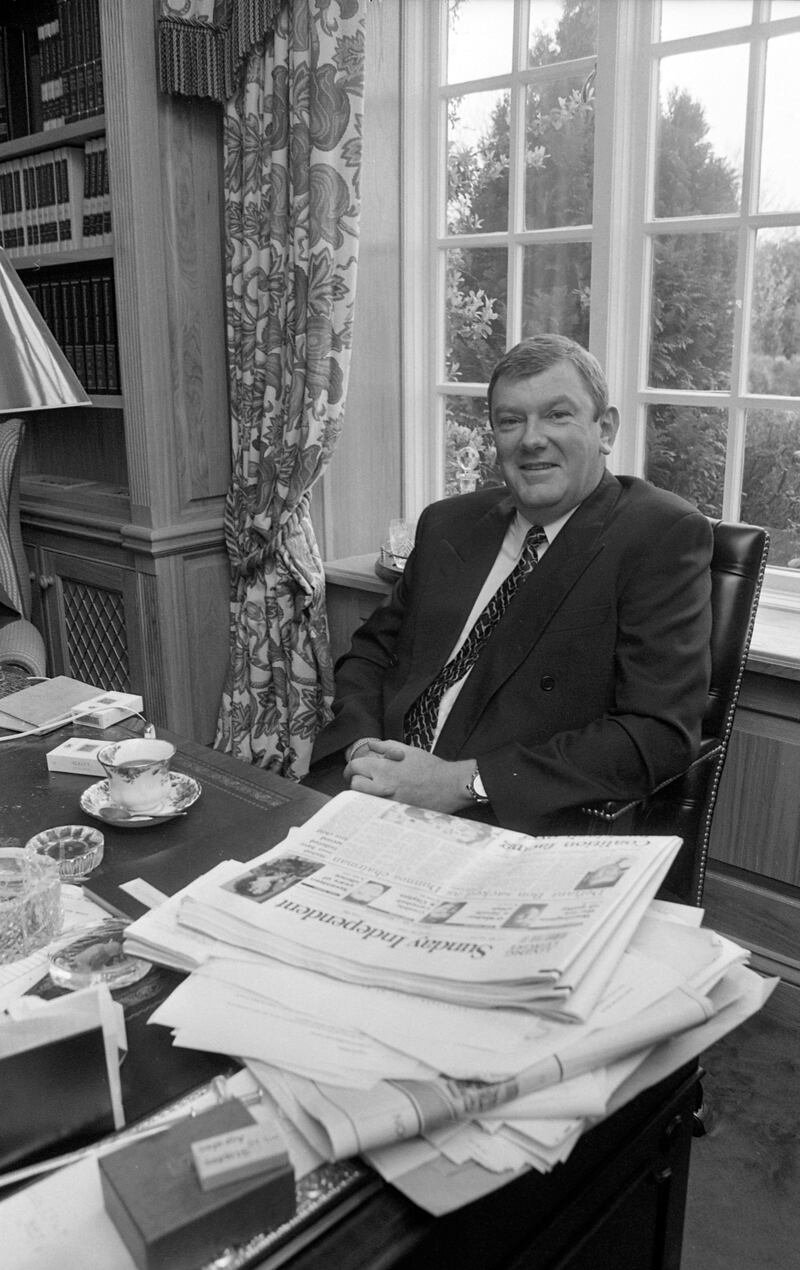 Ben Dunne in his home in Castleknock, Dublin, Ireland, March 28th, 1993. Photograph: Independent News and Media/Getty 
