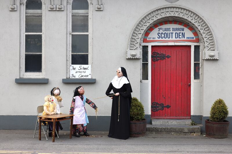 The Scarecrow Festival, in Durrow, Co Laois. Photograph: Dara Mac Dónaill