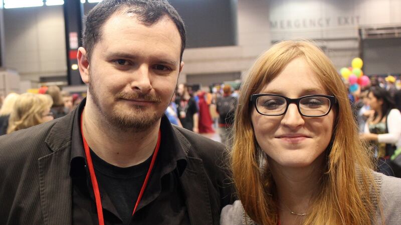 Comic book creators Jordie Bellaire and Declan Shalvey. Photograph: Pat Loika