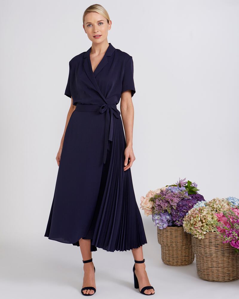Peter O’Brien for Dunnes: pleated wrap skirt, €150