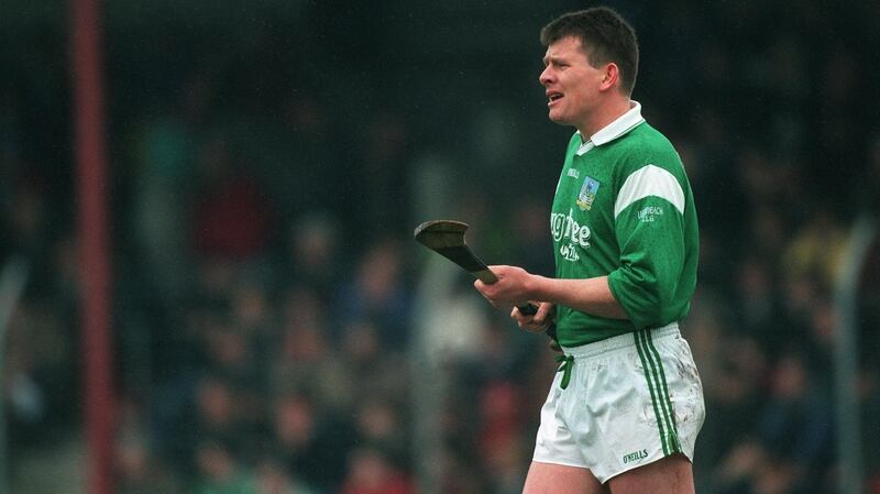 Gearóid’s father, Ger in action for Limerick in 1998. Photograph: Inpho