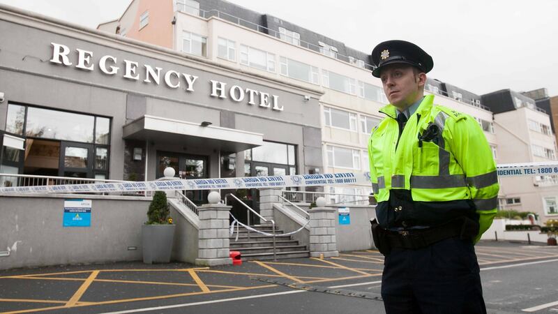 Patrick Hutch has pleaded not guilty to the murder of David Byrne at the Regency Hotel (above) in Dublin on February 5th, 2016. Photograph: Collins