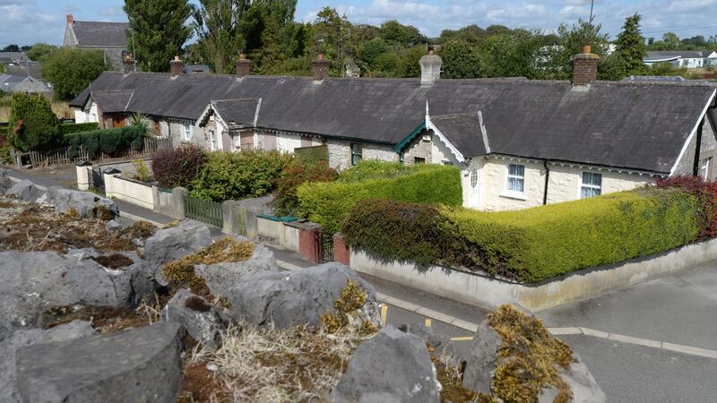 Houses in Sallins, Co Kildare. Upgrades to the M7 include a soon-to-open third Naas exit that will link to a Sallins bypass. Photograph: Dara Mac Dónaill