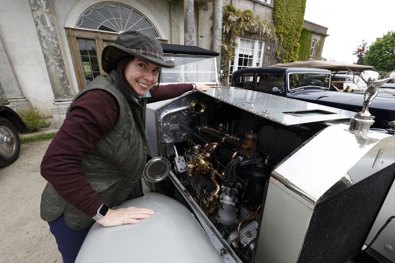 Crispin Menefee with her 1924 Rolls-Royce Silver Ghost. Photograph: Nick Bradshaw