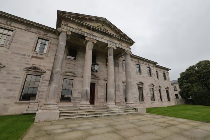 Exterior facade at Ballyfin Demesne, Co Laois. 
Photograph: Alan Betson