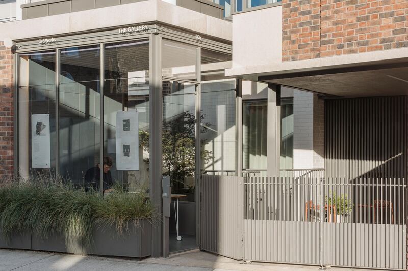 Street-level gallery and car port. Photograph: Fionn McCann