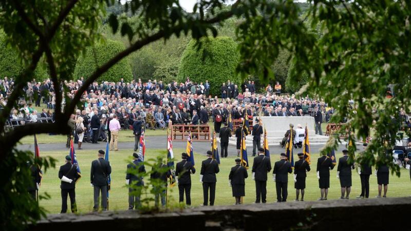 The annual ceremony of remembrance organised by the Royal British Legion in the  Republic of Ireland, at the National War Memorial Gardens in Islandbridge, Dublin,  July 11th, 2015. Photograph: Dara Mac Dónaill/The Irish Times
