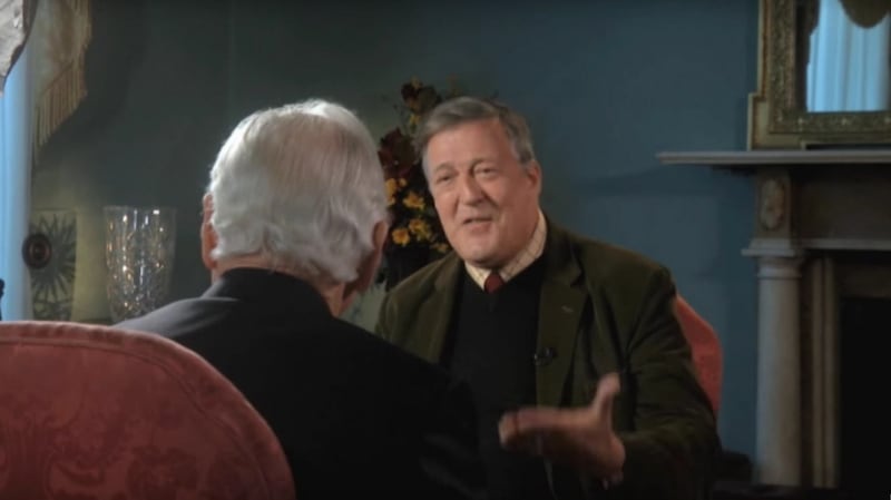 The blasphemy law came to prominence when Stephen Fry made critical comments about God during an interview on RTÉ’s  ‘Meaning of Life’ programme. Photograph: RTÉ