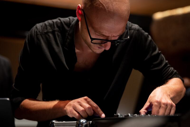 Maximilian Marcoll says he likes “taking very, very, very simple applications and trying to twist them and create something unexpected out of them”. Photograph: Oliver Look