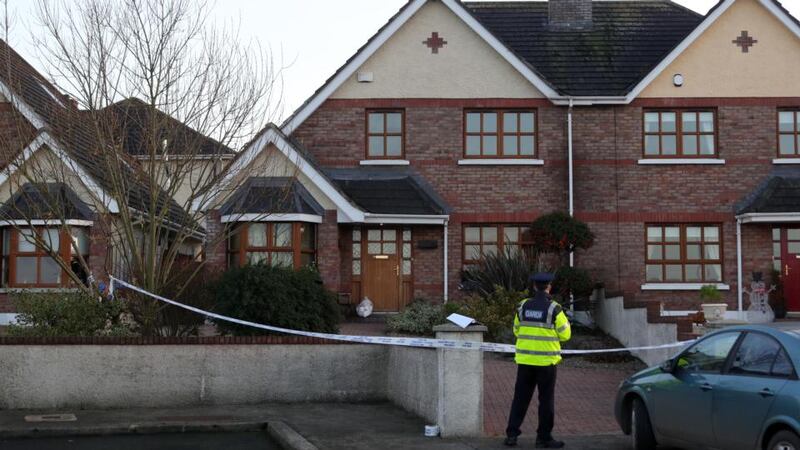 Gardaí continue to preserve the scene on January 9th, at Clonmore Estate, Ardee, Co Louth where Elizabeth Piotrowska was killed Photograph: Colin Keegan/Collins