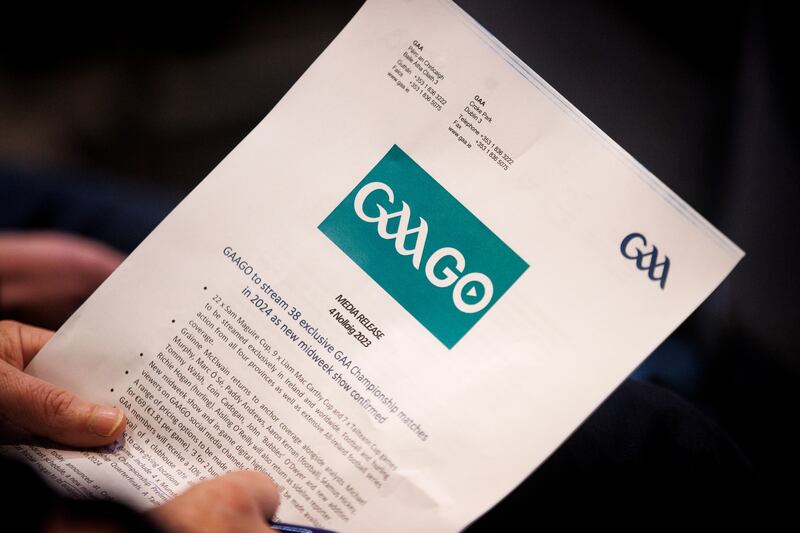GAAGo: incorporating Clubber and the various county board streaming services into it, and making it cost-effective for GAA members should be the real ambition. Photograph: Ben Brady/Inpho 
