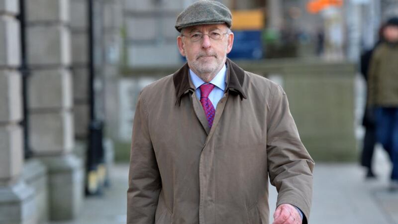 Patrick Honohan, former governor of the Central Bank, arriving at the Dail for the Oireachtas Banking Inquiry. Photograph: Alan Betson/The Irish Times