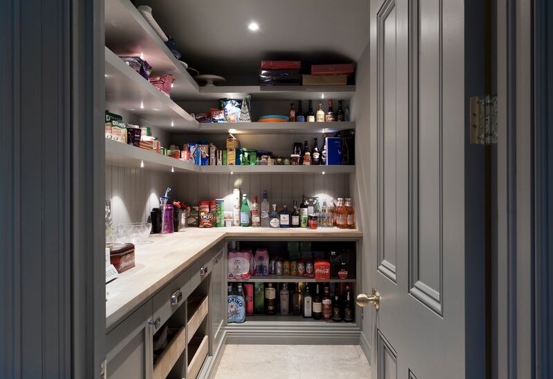 A walk-in pantry is one of the most coveted items on many a renovator's wish-list. 'A mix of open shelving and pull-out drawers are a good idea to maximise accessible storage,' says David Dempsey, design director at Noel Dempsey Design 
