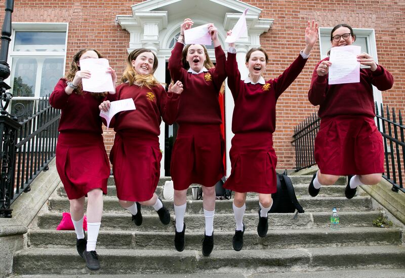 Leaving Cert students from Loreto Stephens Green last year. Photograph: Gareth Chaney/ Collins Photos