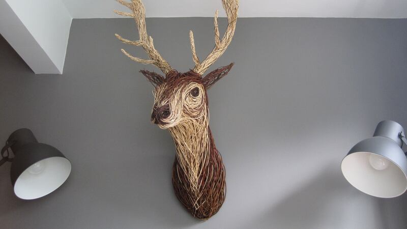 Willow stags head from Bob Johnstone