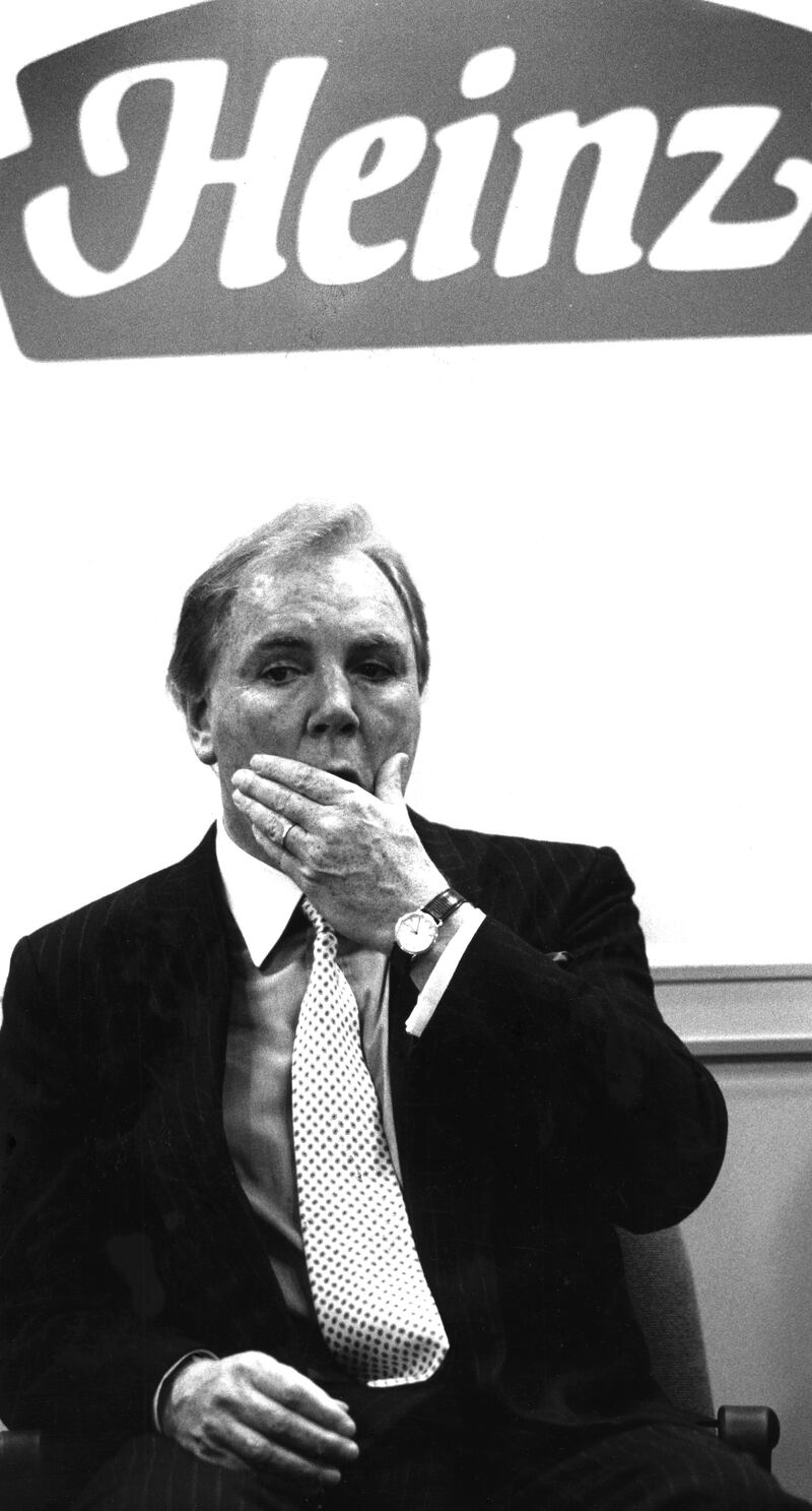 The chairman, president and chief executive of Heinz at the opening of a new Heinz factory in Dundalk. Photograph: Pat Langan/The Irish Times